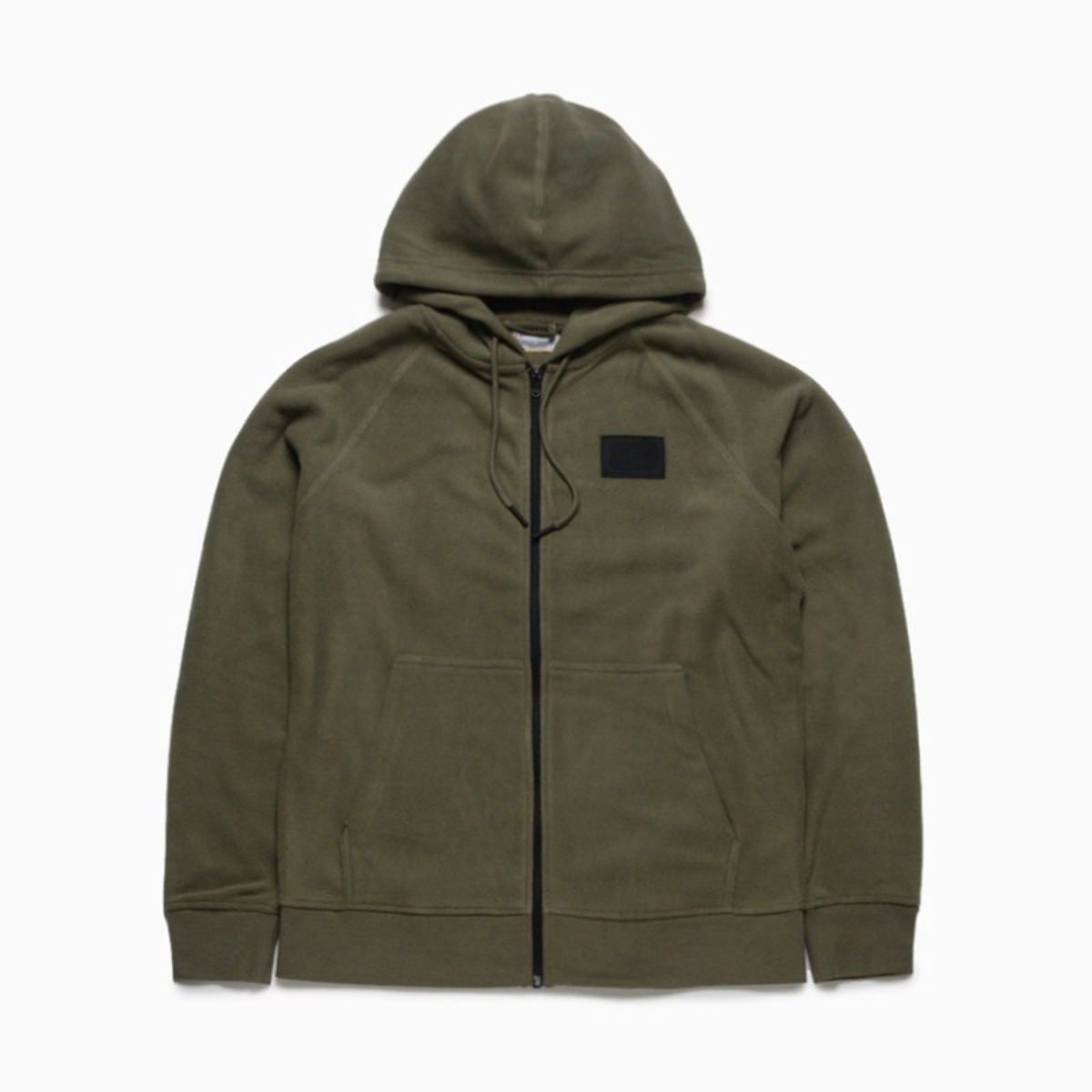 Campera Verde MICROFLEECE FULL ZIP HOODIE